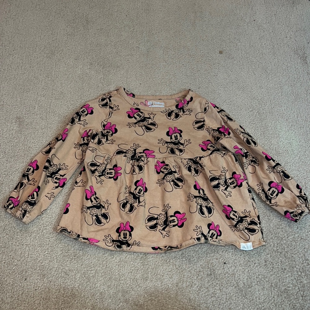 Toddler Girls Minnie Mouse Blouse